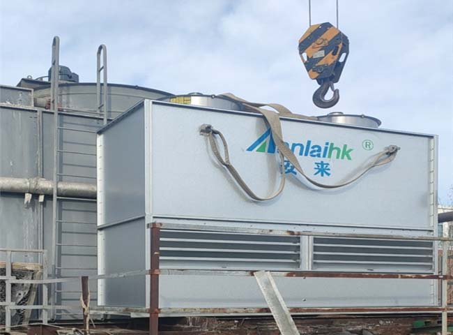 閉式冷卻塔施工現場